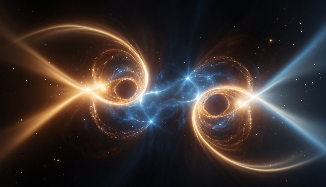 A glowing 1313 hovers in the center, surrounded by swirling energy. Radiant light beams shoot out, forming a powerful union with another 1313, symbolizing the reunion of twin flames